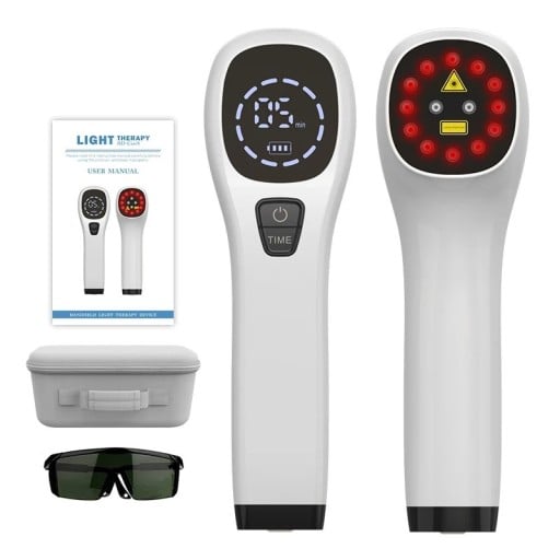 Urządzenie laserowe z czerwonym i podczerwonym światłem 808 nm i 650 nm do łagodzenia bólu mięśni i stawów oraz zapalenia stawów u ludzi i zwierząt