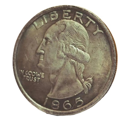 USA 1865 Morgan Dollar Orlice svobody gyűjtői ezüstérme, átmérője kb. 38 mm, történelmi replika érme