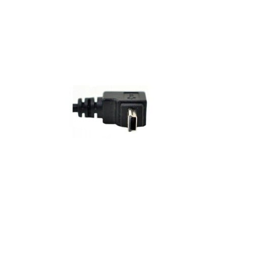 USB 2.0 - Mini USB -kulmaliitäntäkaapeli, uros/uros