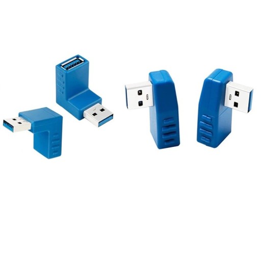 USB 3.0 M/F vinklet adapter