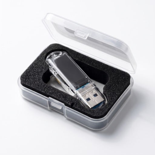 USB bitcoin miner pro solo lottery εξόρυξη με mini οθόνη και κατανάλωση ενέργειας 3 W σε σχήμα flash drive σε διαφανή θήκη