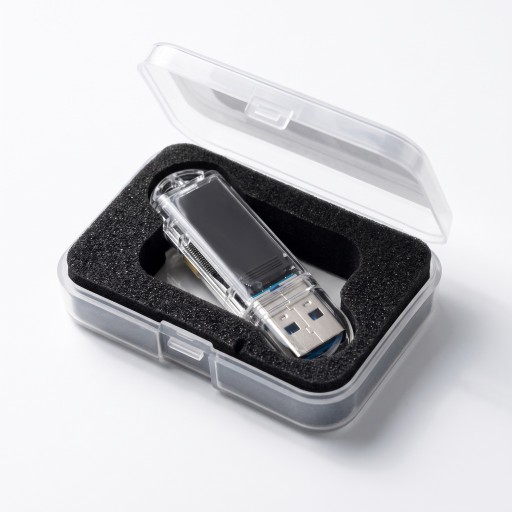 USB bitcoin miner pro solo lottery mining con mini display e consumo energetico di 3 W a forma di chiavetta USB in custodia trasparente