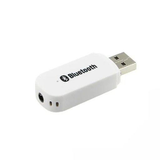 USB Bluetooth 2.1 + EDR adapter 2 az 1-ben vevő, adó, PC, autórádió, hangszóró, billentyűzet, egér, 3,5 mm-es AUX audiokábel, hatótávolság 10 m, véletlenszerű szín