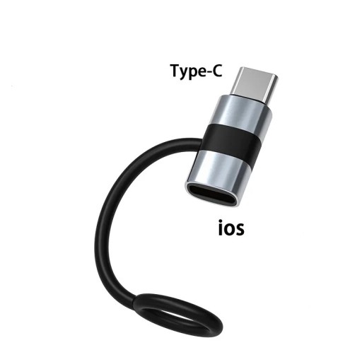 USB-C naar Lightning-adapter met flexibele lus 30W PD Snel opladen en gegevensoverdracht Voor Apple-apparaten met iOS-connector