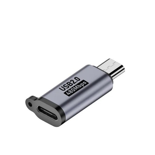 USB-C naar Micro USB-adapter Converter voor oudere apparaten Gegevensoverdracht tot 480 Mbps Aansluiting van oudere kabels