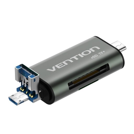 USB-C / USB / Micro USB-hukommelseskortlæser