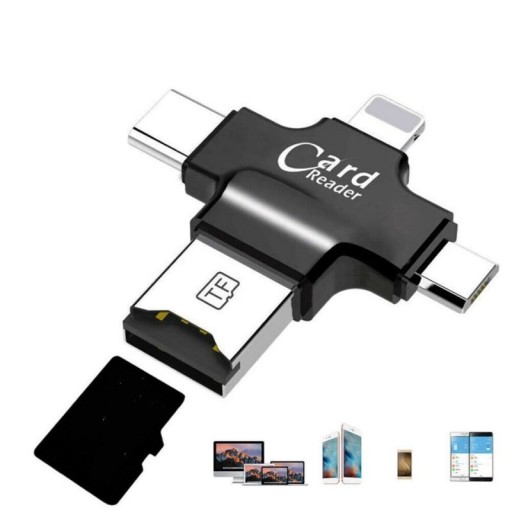 USB Čítačka pamäťových kariet 4v1