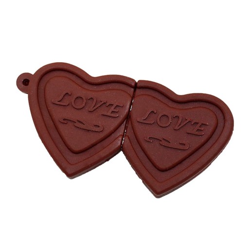 USB-flashdrev med chokoladehjerte