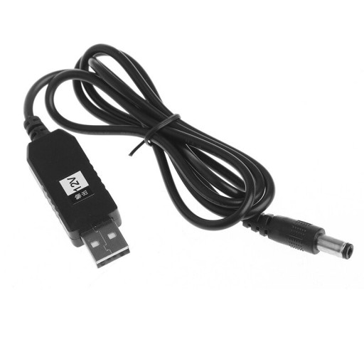 USB menič napätia 5 V na 12 V DC 5.5 x 2.1 mm K1052