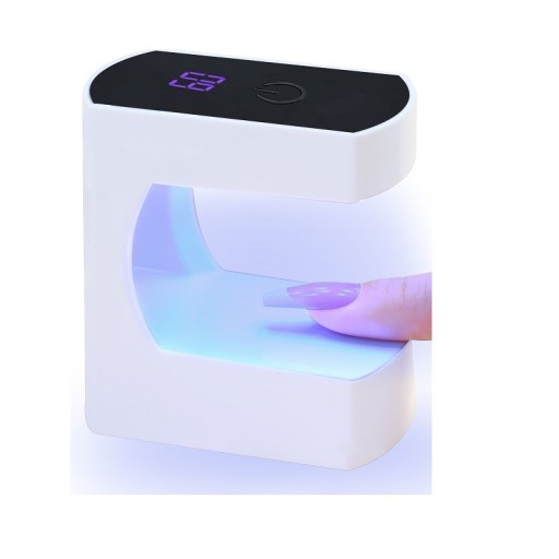 USB MINI LED UV lampa na sušenie nechtov Prenosný vysúšač gélových lakov 77 x 75 x 47 mm Časovač 45/60 sec 110 g