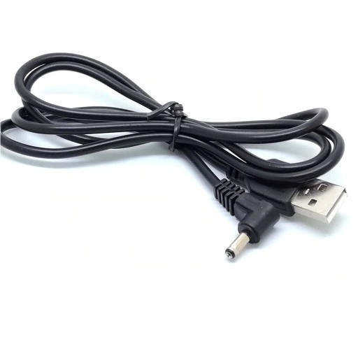 USB til DC 3,5 mm M/M strømkabel 1 m