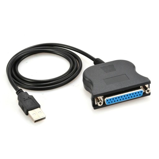 USB til LPT-kabel 25-benet han/hun 85 cm