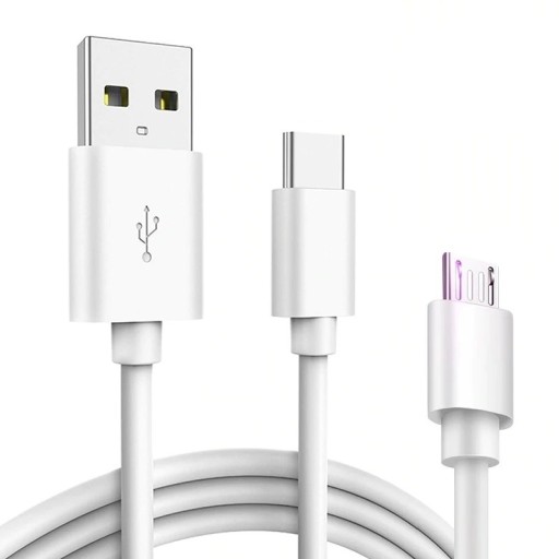 USB til Micro USB / USB-C datakabel 1,5 m