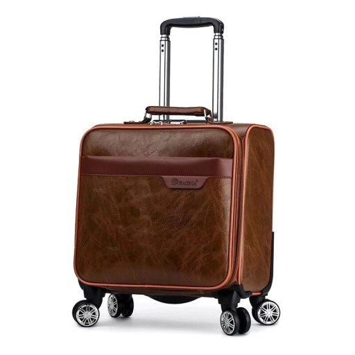 Utazó bőrönd kerekeken T1156