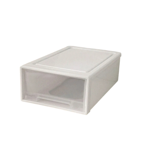 Utdragbar skrivbordsorganisatör för kontorsmaterial 18x27x10 cm plasttransparent låda för dokument och skrivmaterial