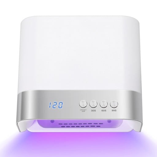 UV LED lampa na nehty 36 LED diod s pohybovým senzorem a časovačem 21 x 18,5 x 9 cm ABS plast magnetická základna Na gelové nehty i manikúru