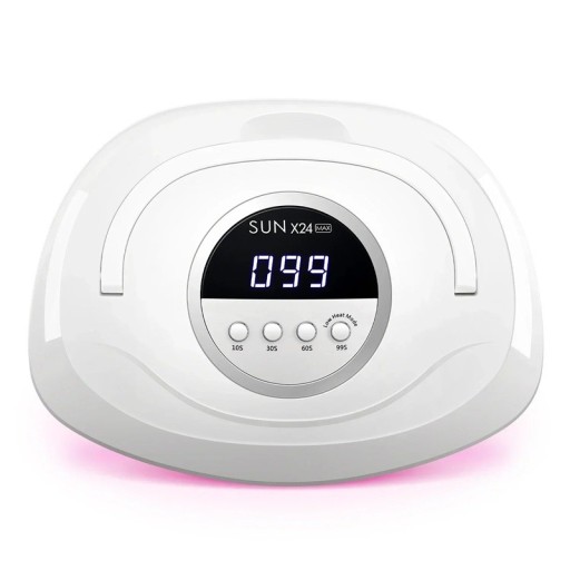 UV LED lampa na nehty 84 LED diod s automatickým senzorem a LED displejem 4 časy vytvrzování ABS plast Bílá Na gelové nehty i manikúru
