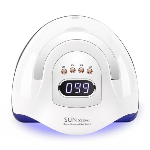 UV LED lampe til negle 81 LED dioder med berøringsfri sensor og LED-display 4 timeringsmuligheder ABS plast Hvid Til gele negle og manicure