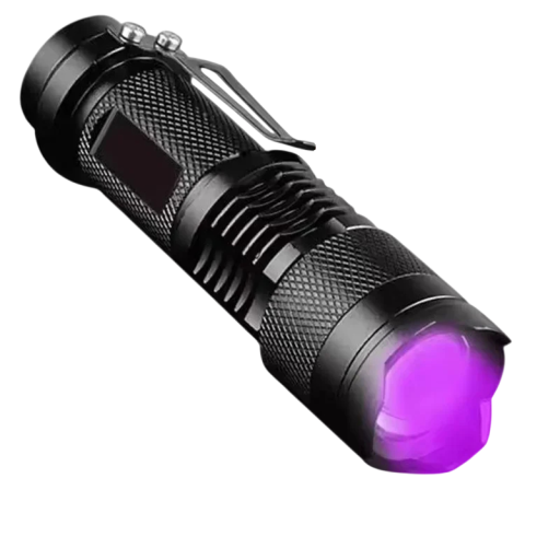 UV-lommelygte 365nm 9,1 x 2,4 cm lille lomme-UV-lampe pletdetektion mineraler seddelinspektion dokumenter husholdning rejse