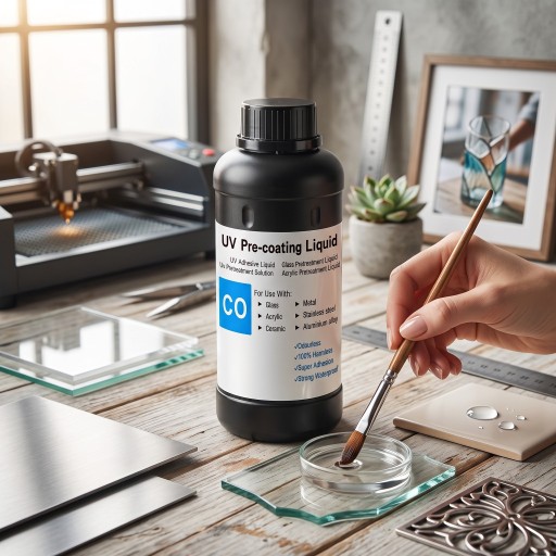 UV Primer Pre-coating Liquid 500 ml Podklad pre UV tlač Univerzálny Pre Epson L800 L805 L1800 DX5 DX7 i3200 Na sklo kov i akryl