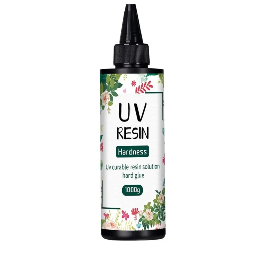 UV pryskyřičné lepidlo 1000 g Epoxidová pryskyřice Bezbarvá kapalina Vysoká průhlednost Rychleschnoucí Výroba šperků DIY Dekorace