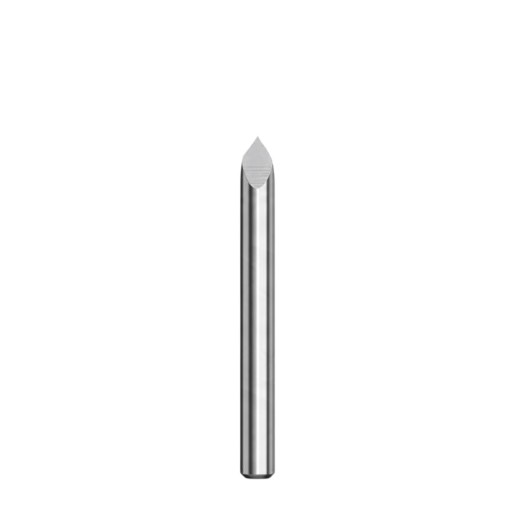 V-φρέζες για CNC 60° x 0,3 mm Συσκευασία 10 τμχ Τριπλές γραφικές φρέζες Σκληρός καρβίδιος Στελέχωση 3,175 mm Μήκος 30 mm Ασημένιες Ισχυρές γραμμές