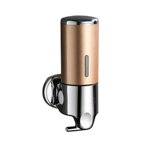 Vægmonteret sæbe- og shampoodispenser 500 ml Vandtæt badeværelsesdispenser Væskepumpe Skruer og nøgler medfølger
