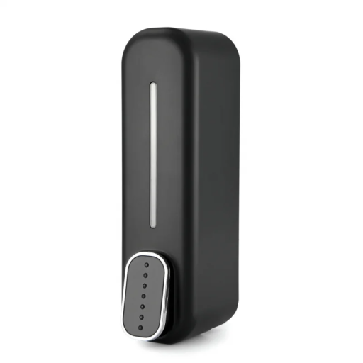 Vægmonteret sæbe- og showergeldispenser 420 ml Badeværelsesvaskemiddeldispenser 5×8×28 cm Væskepumpe Montering uden boring