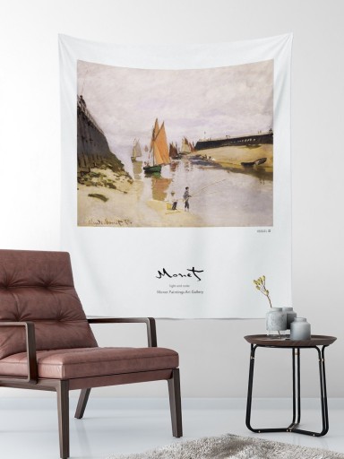 Vægtæppe med kunstnerisk maleri