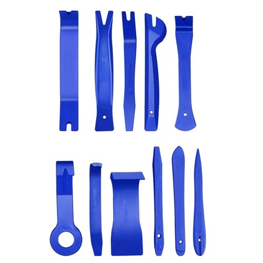 Værktøjssæt til demontering af bilindretning 11 dele Brevstænger til plastpaneler, lister og polstring, reparationsværktøj til køretøjer, ergonomisk design