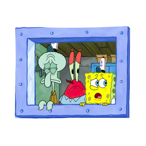 Väggtapestry Bläckfisk Mr Krabs SpongeBob 60 x 90 cm Tecknad dekoration Barnrum Sovrum Estetisk hängande gobeläng