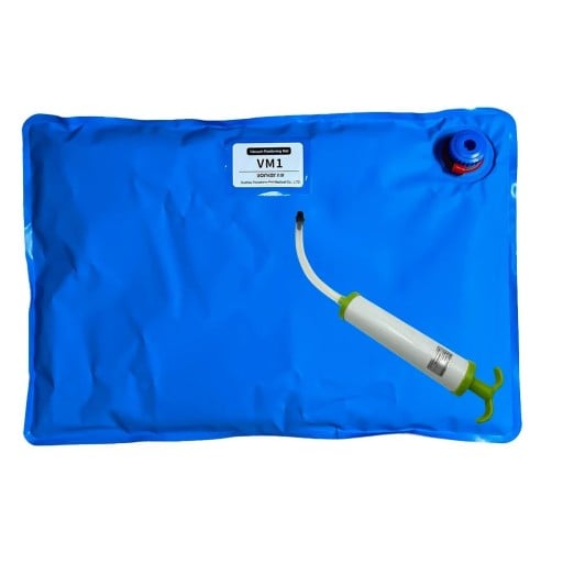 Vakuová polohovací podložka pro zvířata 60 x 40 cm s ventilem Chirurgické příslušenství Modrá Na fixaci psů a koček při operaci