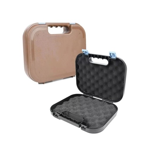 Valise pour pistolet avec rembourrage en mousse 270×230×60 mm boîte de protection ABS PP pour le stockage et le transport sécurisé de l'arme