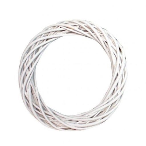 Valkoinen punottu risuvana Perusta joulun ja pääsiäisen koristelulle Koristelu ja käsityö Itsenäinen sisustuselementti