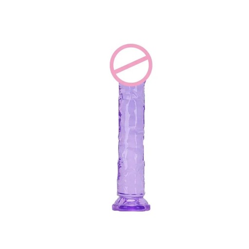 Valósághű mini vibrátor 14x2,5 cm markáns erezettel és tapadókoronggal vaginális és anális használatra, diszkrét csomagolás