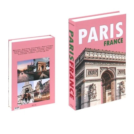 Valse boek PARIJS FRANKRIJK decoratie met het motief van Parijs, niet te openen