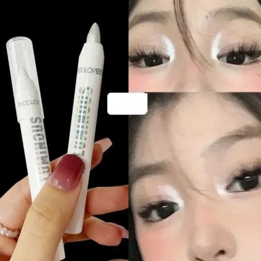 Vandfast eyeliner perlemorsøjenskygge glitter øjen highlighter