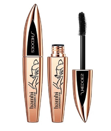 Vandfast sort mascara Fugtgivende mascara med øjenvippeforlængende effekt Forlængende, langtidsholdbar mascara