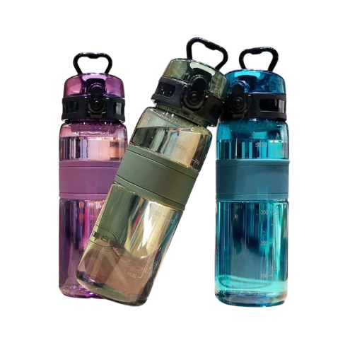 Vandflaske 500 ml Let og holdbar sportsflaske med lækagesikkert låg Drikkeflaske Ergonomisk design Bred hals Praktisk til rejser