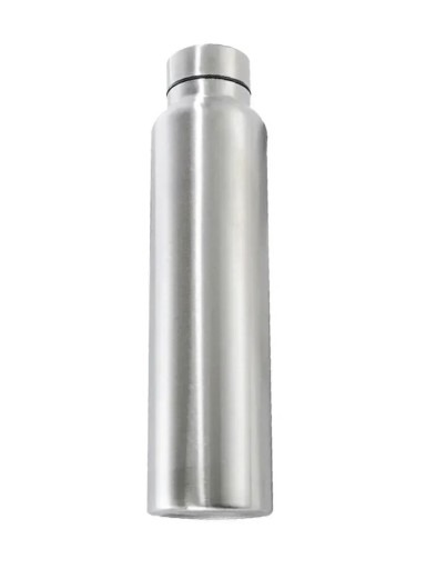 Vandflaske i rustfrit stål 1000 ml Let og holdbar sportsflaske i metal med lækagesikkert låg Ergonomisk design Drikkeflaske med væske Bred hals