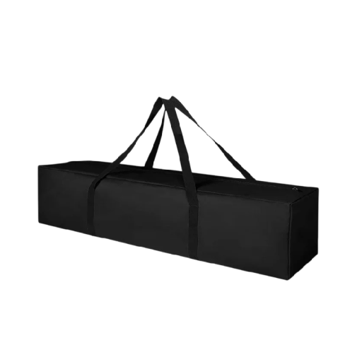 Vandtæt opbevaringstaske 120x20x20 cm oxfordstof sort ekstra lang taske med stropper til opbevaring og transport af genstande