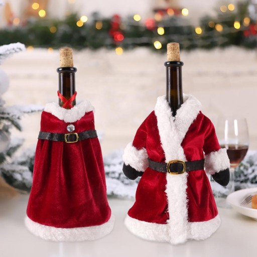 Vánoční obal na láhev Santa Claus