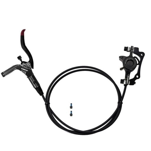 Vänster bakre hydraulisk skivbroms 1400 mm dubbelriktad oljesystem 22,2 mm styre komplett kit för cykel