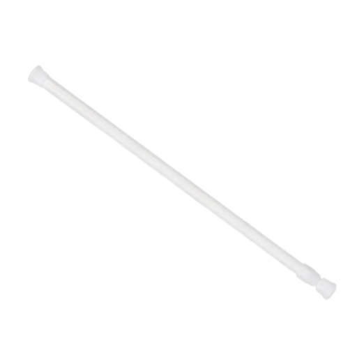 Varão telescópico para cortinas ajustável 40-70 cm metal plástico branco varão de pressão para fixação de cortinas em janelas e nichos em casa