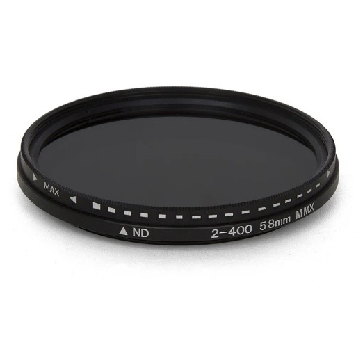 Variable ND Filter 46 mm ND2 to ND400 Adjustable Neutral Density Filter for Camera Lenses Photography Accessories