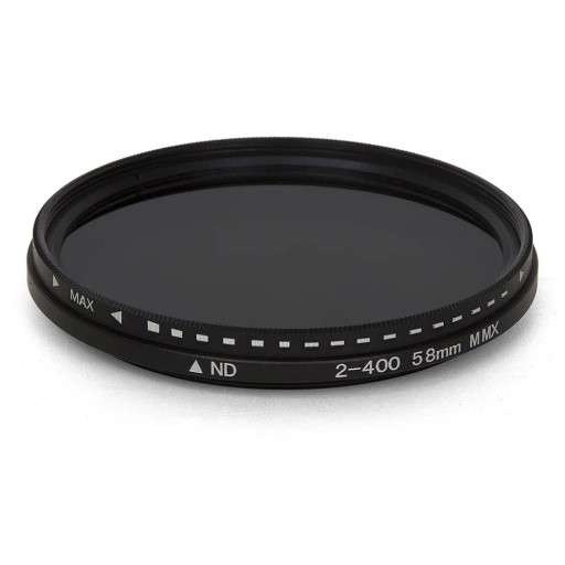 Variabler ND-Filter, 49 mm, ND2 bis ND400, einstellbarer Neutraldichte-Dimmfilter für Objektive, Kamera, Fotozubehör