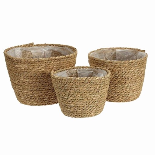 Vase en paille 3 pcs