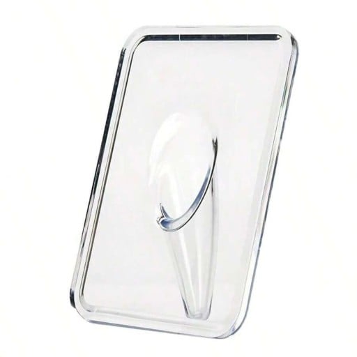 Vase transparente 13 x 18 cm Cadre rectangulaire pour photos Plastique léger Vase artistique moderne pour fleurs Décoration intérieure design