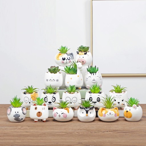 Vaso de cerâmica em forma de animal C923