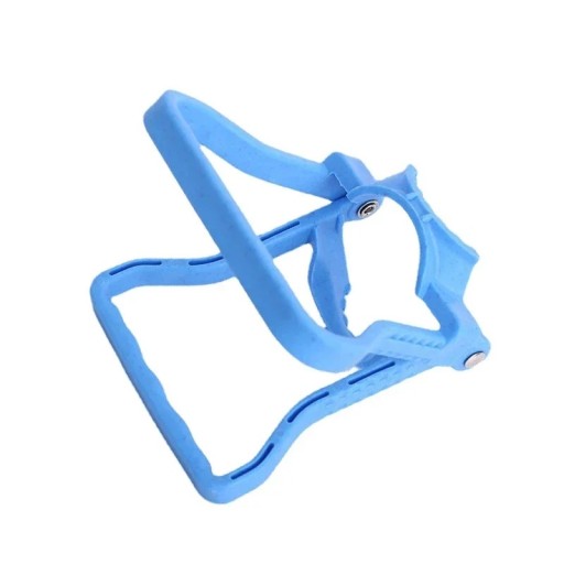 Vattendunkshållare ergonomiskt handtag 12,5 × 14 × 5,5 cm plastisk hållare blå för att bära stora flaskor med dricksvatten